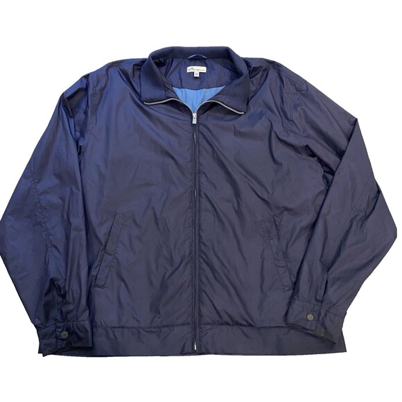 Peter Millar Other - Peter Millar Hartford Jacket Mens XXL Full Zip Bomber Windbreaker Golf Navy Blue